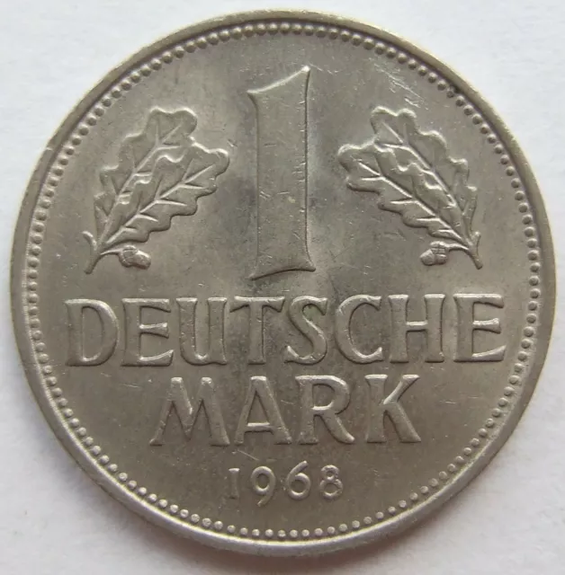 Moneta Rfg 1 Tedesco Marchi 1968 D IN Extremely fine/Brillant uncirculated