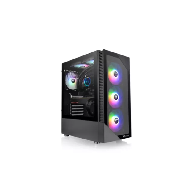 Thermaltake View 200 TG ARGB, Tower-Gehäuse schwarz, Tempered Glass