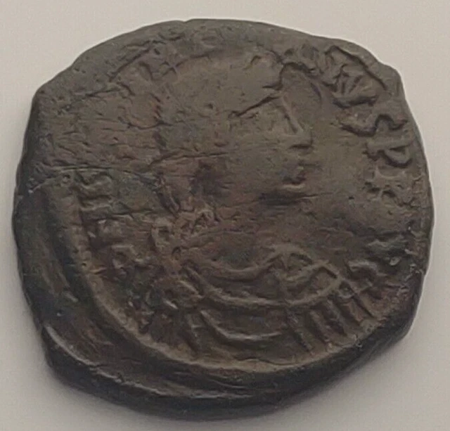 Justinian I, AE Follis. AD 527-565.Byzantine,Coin,Ancient