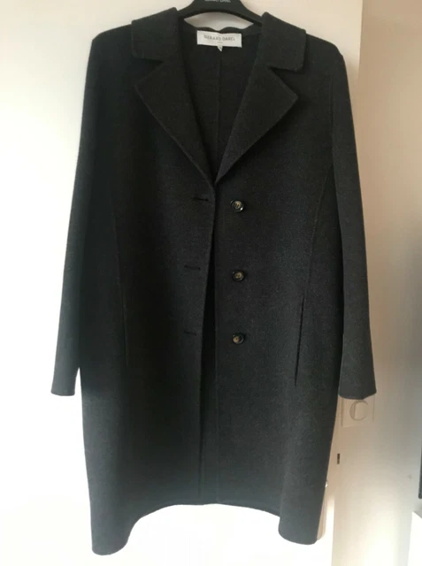 MANTEAU GERARD DAREL TAILLE 42-44 100% LAINE GRIS FONCé EUR 155,00