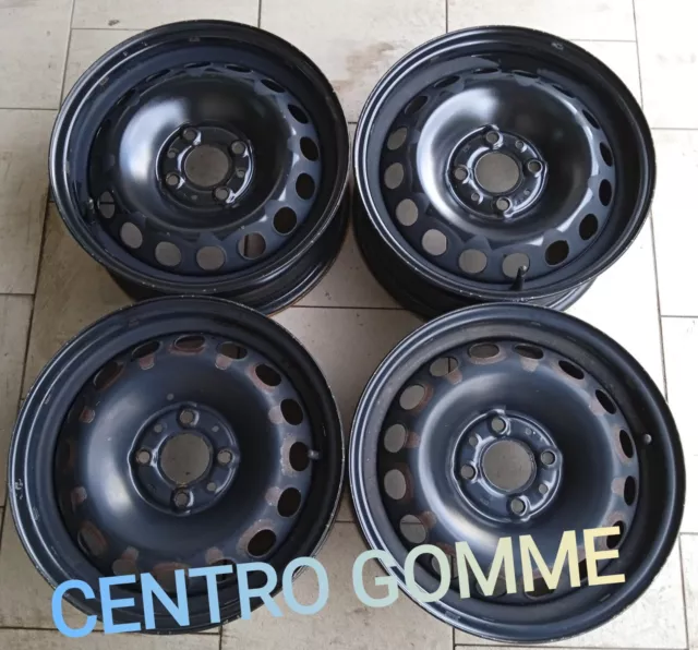 Cerchi In Acciaio Raggio 14 4X98 Fiat Punto Panda 500 Lancia Originali E Altre..