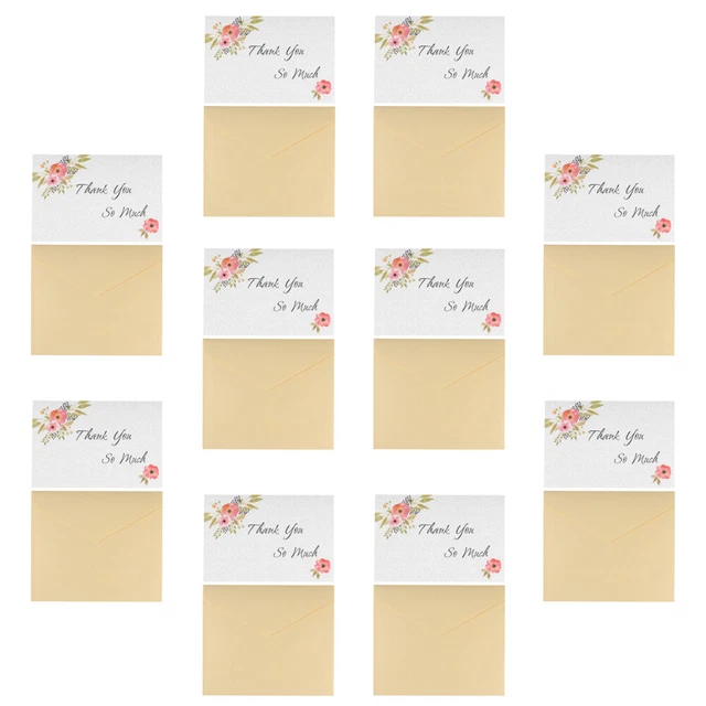 Ohuhu 36 Pezzi Biglietti Di Ringraziamento, Carta Kraft Per Biglietti D'auguri Per Biglietti Regalo Biglietti Di Ringraziamento Fai Da Te Regalo, 10 X 15 Cm, Thank You In Inglese - Foto 9