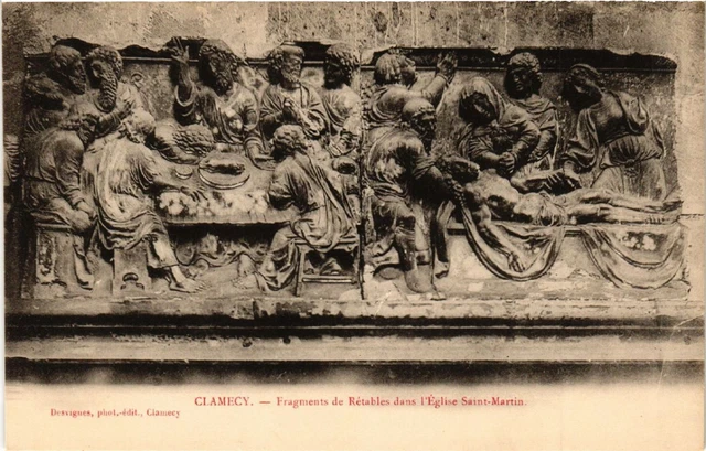 CPA AK CLAMECY - Fragments de Retables dans l'Église St-MARTIN (518495)