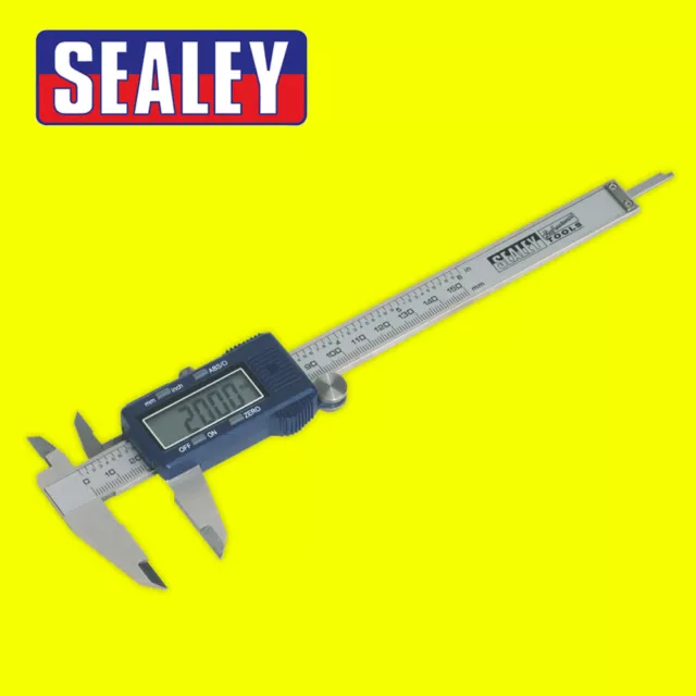 Sealey Premier Digital Vernier Caliper Gauge Precision Calliper Measurement Tool