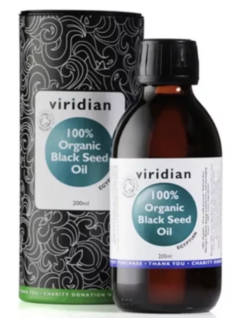 Viridian 100% Organic Black Seed Oil 200ml