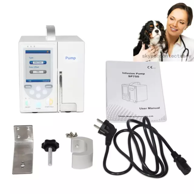 CE VET Volumetric Infusion Pump IV&Fluid Syringe Pump Equipment Alarm,Veterinary