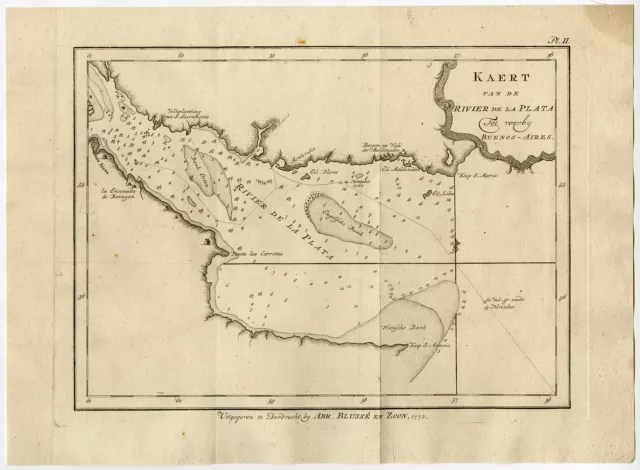 Antique Print-RÍO DE LA PLATA-BUENOS AIRES-ARGENTINA-Krevelt-Bougainville-1772