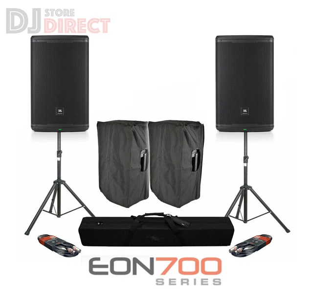 2X JBL EON 715 15" 2600W Powered Bluetooth Speakers DJ PA With Stands &  Covers £1,398.00 - PicClick UK