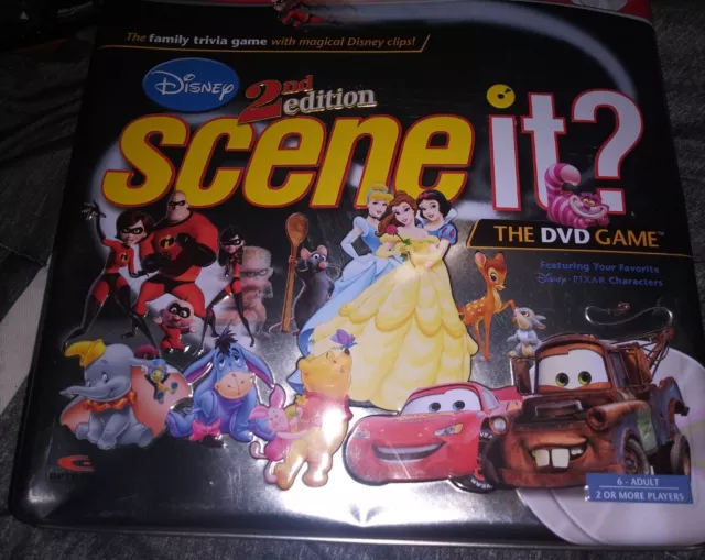 Scene It Disney 2nd Edition (Deluxe Edition) (DVD Game, 2007) MISSING PARTS READ