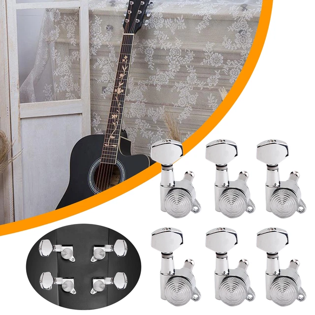 6Pcs/Set Guitar Pegs Sturdy Convenient String Tuning Pegs Heads Knobs Keys Mini