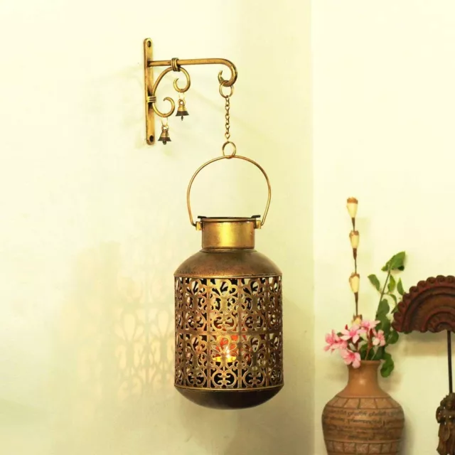 Handcrafted Decorative Barmeri Burni Pot-Wall Mount Candle Diya Lantern