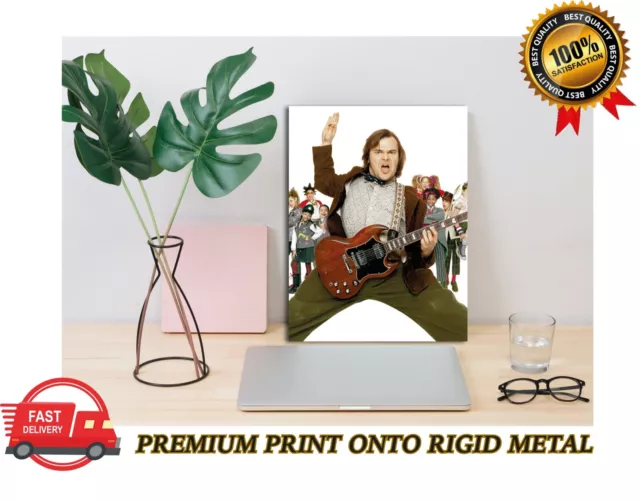 Jack Black School of Rock Classic Movie Premium METAL Poster Art Print Gift