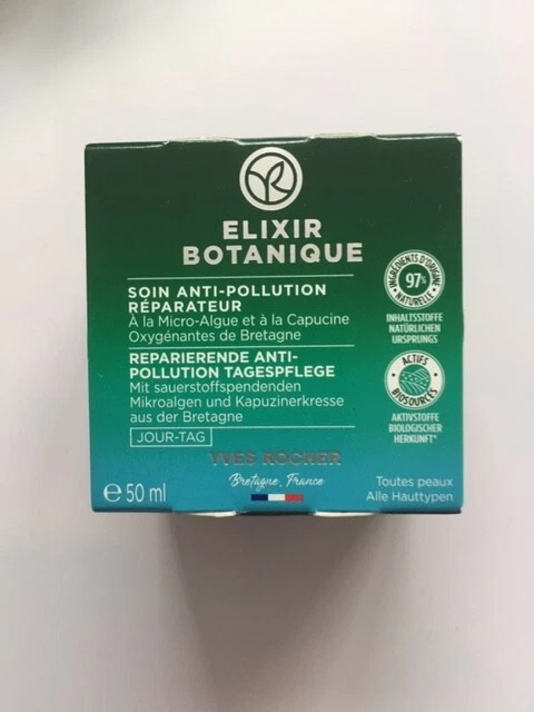 YVES ROCHER*ELIXIR BOTANIQUE*REPARIERENDE Anti-Pollution Tagespflege*50 ...