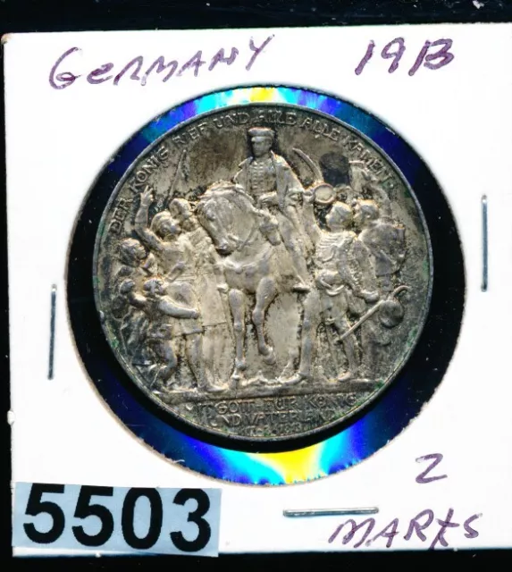 German State - Prussia  - 1913  - 3 Marks - Km534 - #5503