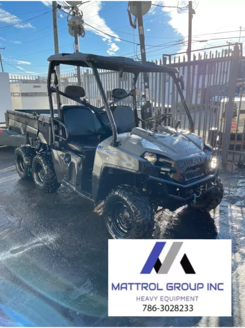 2018 POLARIS 6x6 Ranger ATV Utility Vehicle Low Hours