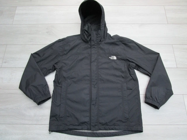 The North Face Mens Resolve Jacket Hyvent Waterproof Rain Coat M Black Quest