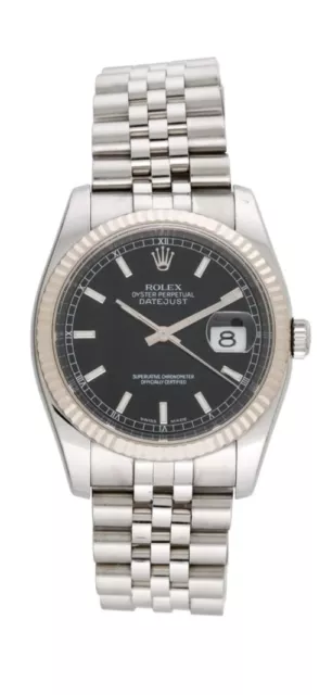 Rolex Datejust Men's Black Watch - 116234