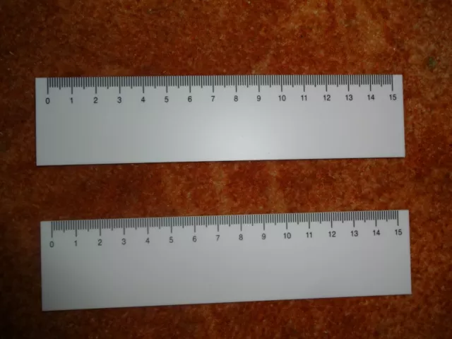 Lineal Kunststofflineal 15cm in weiss ohne Werbung Schulbedarf Geschenk Schule