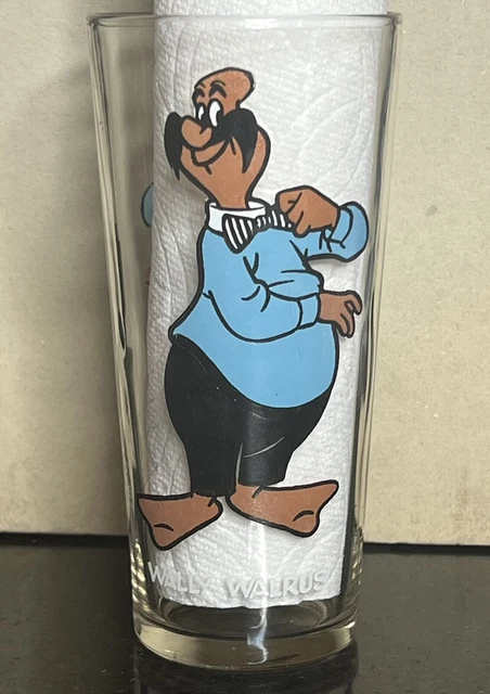 Walter Lantz Wally Walrus 1977 BROCKWAY Woody Woodpecker Series Glass-VERY RARE