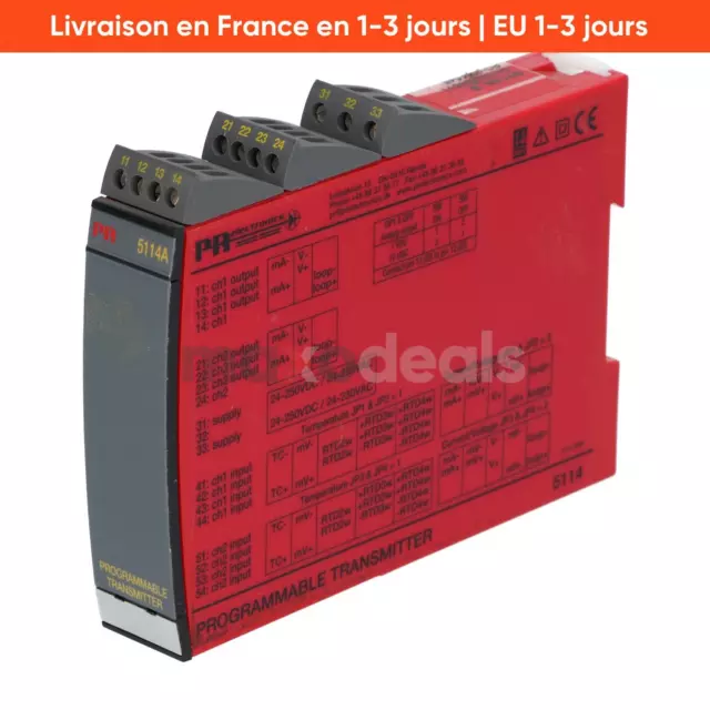 PR Electronics 5114A Programmable Transmitter Used UMP