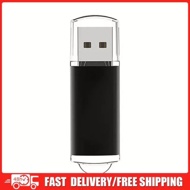 CW10029 High Speed USB 2.0 Flash Drive Clear Cap Thumb Drive (128MB Black)