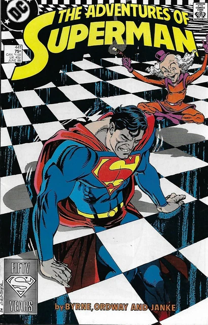 Adventures Of Superman Comic 441 Copper Age First Print 1988 John Byrne Ordway