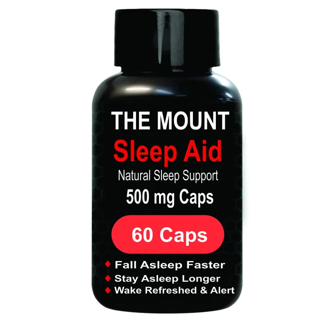 Soporte natural para dormir The Mount para conciliar el sueño insomnio calidad rápida 500 mg 60 cápsulas