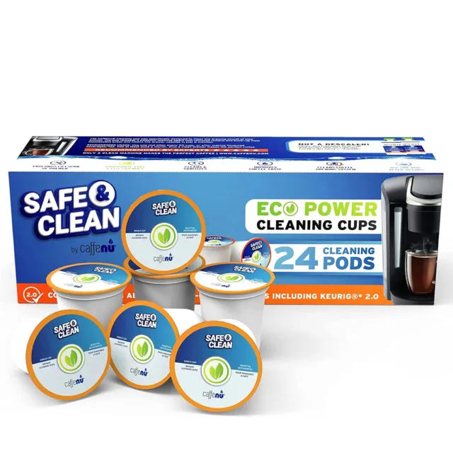 24-Pack Of Keurig Cleaning Pods For Keurig 1.0 & 2.0 Machines. K Cup Cleaner Pod