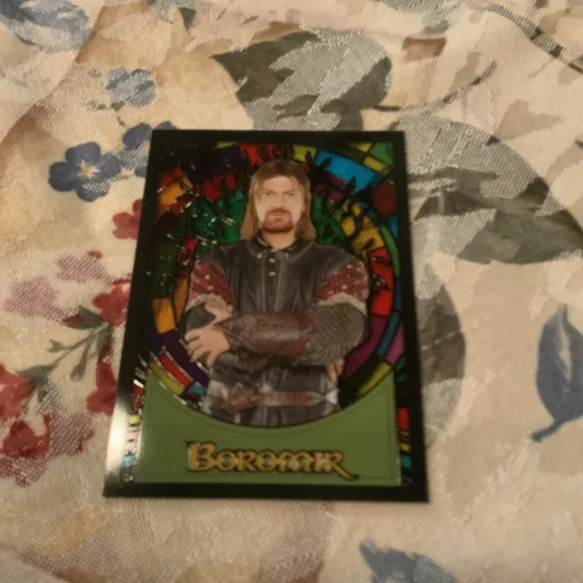 Lord of the Rings Evolution Stained Glass S3 Boromir Chase 2006
