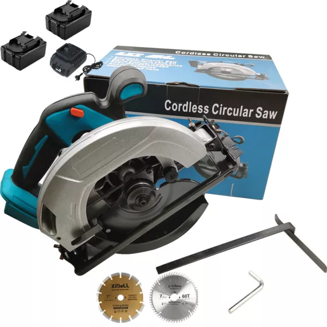 Cordless Brushless 185mm 7" Circular Saw & Li-Ion Battery Replace For MAKITA 18V