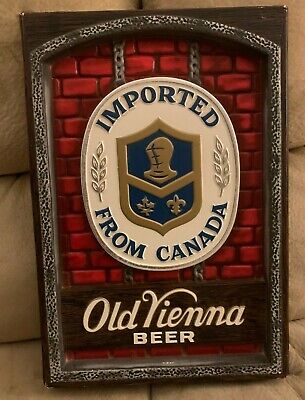 Old Vienna Beer Sign 13 1/2" x 9 1/2" Lightweight Plastic Wall Hanging