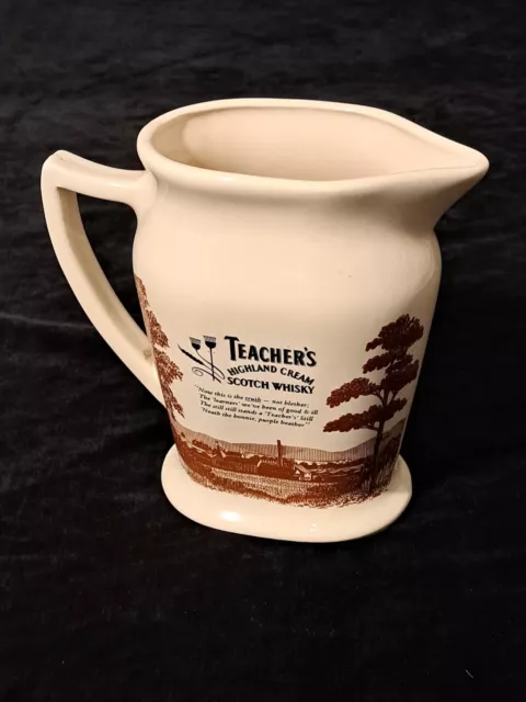 Teacher's Highland Cream Scotch Whisky Ceramic Water Jug