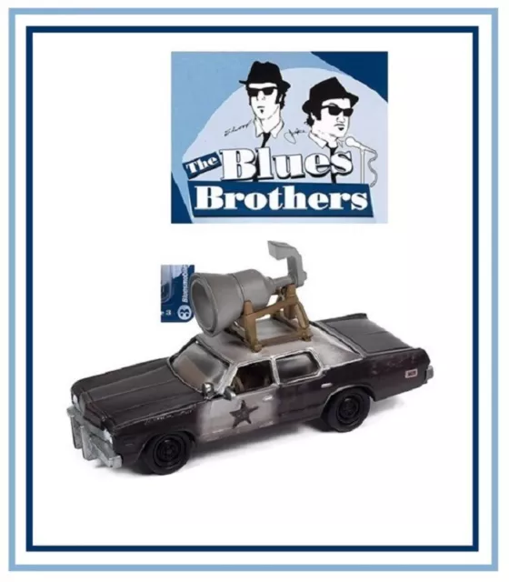 Bluesmobile 1974 Dodge Monaco The Blues Brothers #06578 Diecast Scale 1/64 2