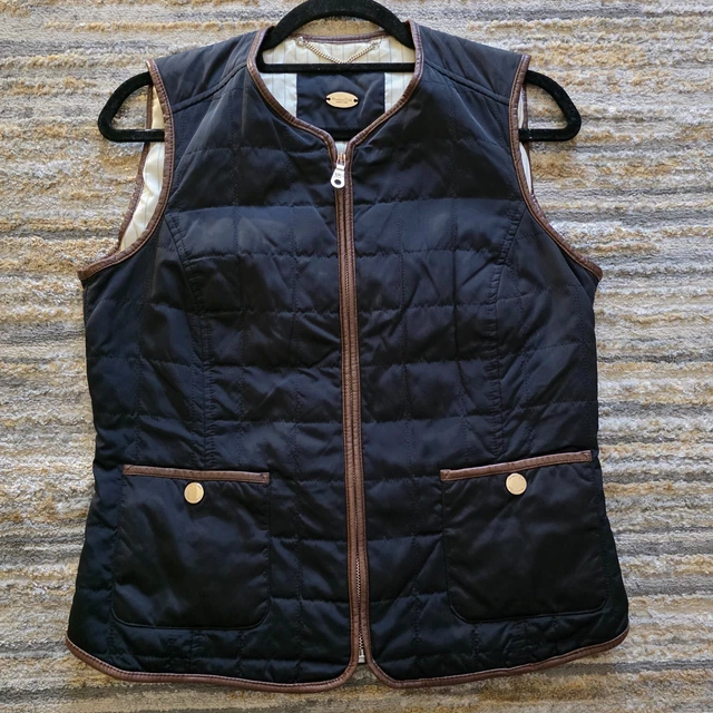 Gilet Sans Manches Massimo Dutti Femme 42/XL - Marron Et Kaki (très Bon état)