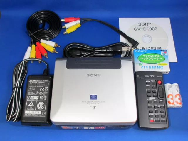 Sony GV-D1000 Video Walkman Mini DV Tape Player W/AC Adapter ,Remote,Control ++