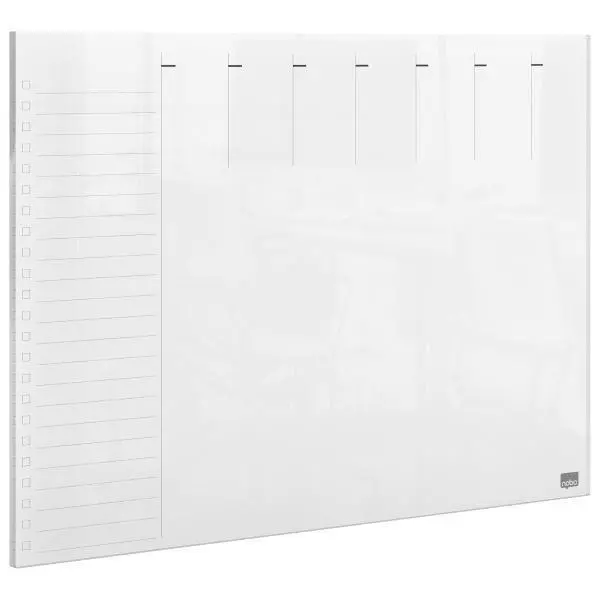 Nobo Clear Acrylic Whiteboard & Pen Planner Noticeboard Office Stationery