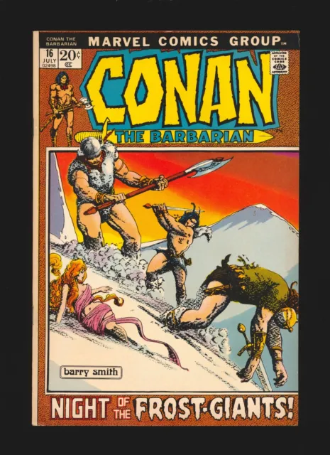 Conan The Barbarian # 16 - Barry Windsor-Smith cover & art VF+ Cond.