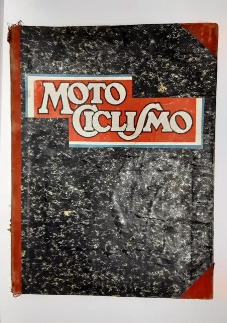 MOTOCICLISMO ANNATA 1947 Rilegati 14 NUMERI Rivista MOTO GUZZI Originale Vintage