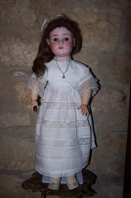 Poupée de poche en porcelaine mignonette antique s & h