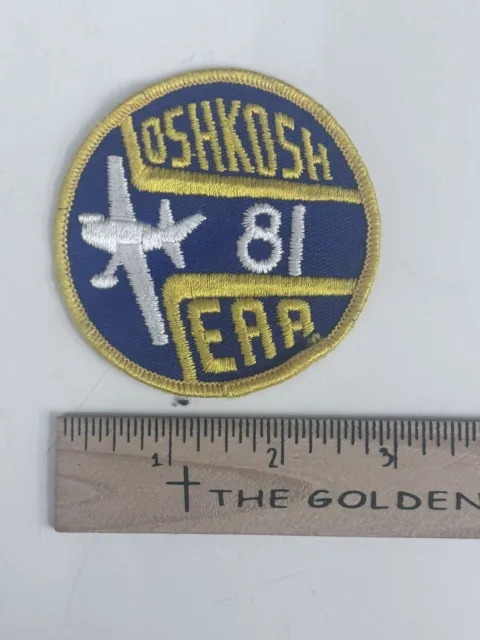 Airplane OSHKOSH 81 EAA EXPERIMENTAL AIRCRAFT ASSOCIATION Patch 1981