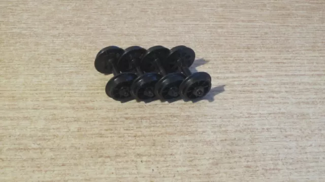 Hornby Dublo Spares Wagon Coach Plastic Spoked Wheels x 4