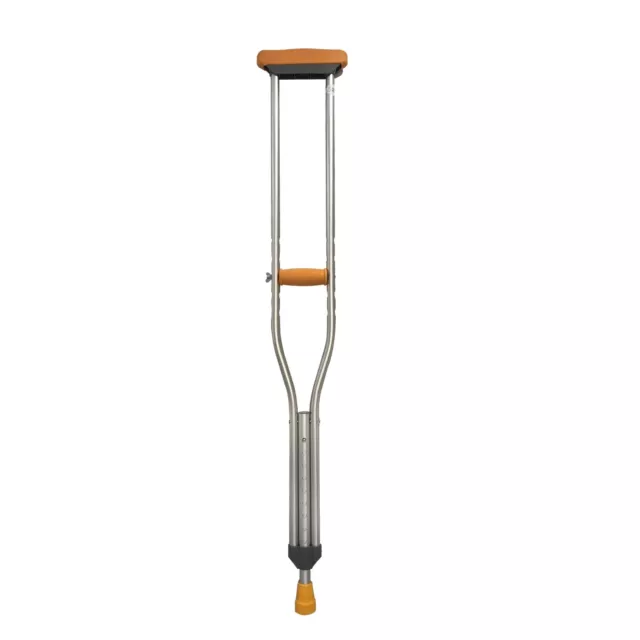 2x Lightweight Adjustable Under arm Underarm Crutches Aluminium Walk Stick Aid