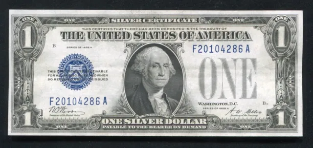 Fr 1601 1928-A $1 One Dollar “Funnyback” Silver Certificate Gem Uncirculated