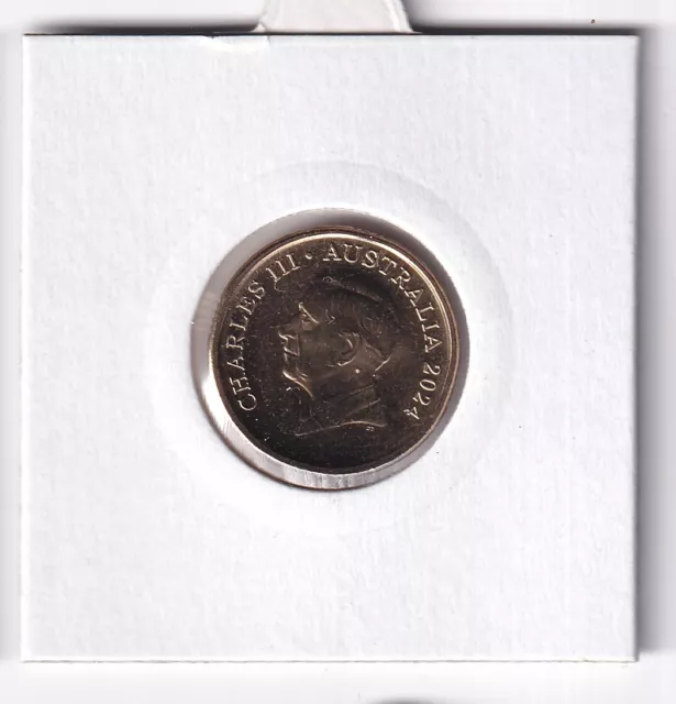 AUSTRALIAN 2024 2 King Charles Iii Effigy Unc Coin From Premium Ram