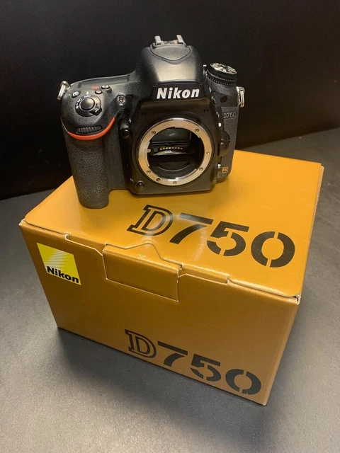 Nikon D750 24.3 MP Digital SLR Camera - Black (Body Only)