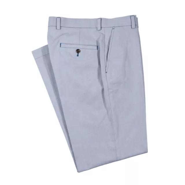 Louis Vuitton Dress Pants Mens 38x35 Blue Slim Chino Cotton Flat Front  Trousers