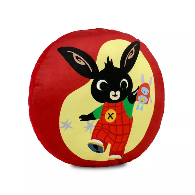 Cuscino Bing Bunny originale rotondo sagomato e ricamato per arredo bambini 4609