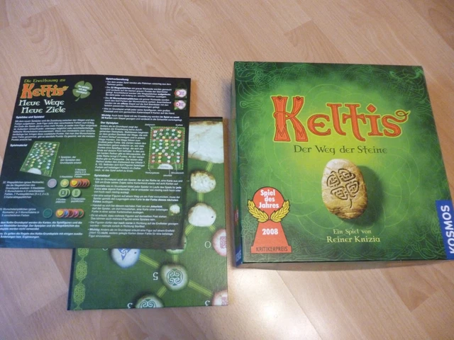 Keltis mit der Erweiterung Neu Wege, neue Ziele,  Kosmos,  SDJ 2008, NP 50 € !!!