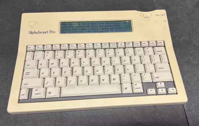 AlphaSmart Pro Electric Typewriter Model ALF-C01 Good Used Condition