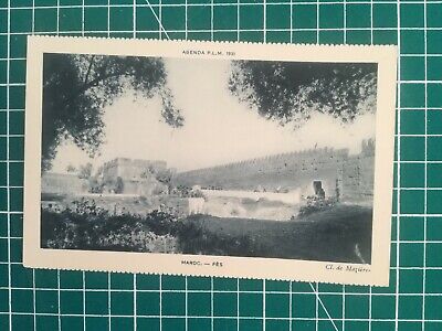 Hh454 CPA tbe photo circa 1930 morocco-fez-fortifications